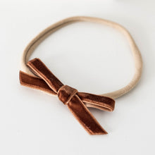 Load image into Gallery viewer, Toffee Velvet Bow