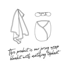 Load image into Gallery viewer, Belle | Baby Jersey Wrap & Topknot Set - Snuggle Hunny Kids
