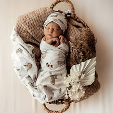 Load image into Gallery viewer, Fox  | Baby Jersey Wrap & Topknot Set - Snuggle Hunny