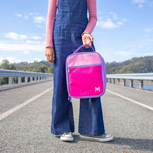 Load image into Gallery viewer, MontiiCo Large Insulated Lunch Bag - Pink Colour Block