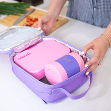 Load image into Gallery viewer, MontiiCo Large Insulated Lunch Bag - Pink Colour Block