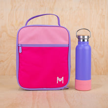 Load image into Gallery viewer, MontiiCo Large Insulated Lunch Bag - Pink Colour Block