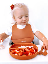 Load image into Gallery viewer, Mini & Boo -  Silicone Bibs - Green Lily