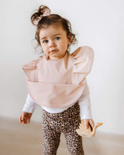 Load image into Gallery viewer, Nude l Snuggle Bib Waterproof - Snuggle Hunny Kids - Green Lily