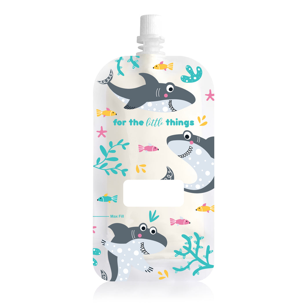 Sinchies 80ml Reusable Pouches - Sharks