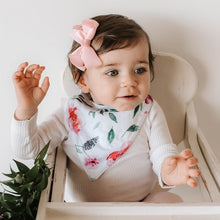 Load image into Gallery viewer, Peony Bloom l Dribble Bandana Bib l Snuggle Hunny Kids - Green Lily