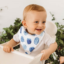 Load image into Gallery viewer, Ocean skies l Dribble Bandana Bib l Snuggle Hunny Kids - Green Lily