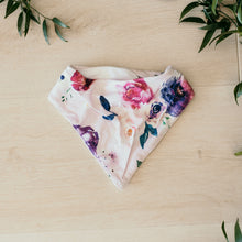 Load image into Gallery viewer, Floral Kiss l Dribble Bandana Bib l Snuggle Hunny Kids - Green Lily