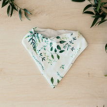 Load image into Gallery viewer, Enchanted l Dribble Bandana Bib l Snuggle Hunny Kids - Green Lily