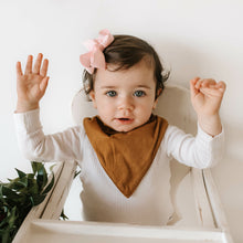 Load image into Gallery viewer, Bronze l Dribble Bandana Bib l Snuggle Hunny Kids - Green Lily