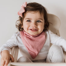 Load image into Gallery viewer, Jewel Pink l Dribble Bandana Bib l Snuggle Hunny Kids - Green Lily