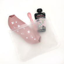 Load image into Gallery viewer, Silicone Catch Bib - Green Lily