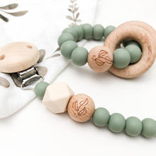 Load image into Gallery viewer, Sage Foliage - Elements Silicone Dummy Holder - Green Lily