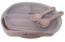 Load image into Gallery viewer, Mini & Boo - Silicone Suction Plate set - Green Lily