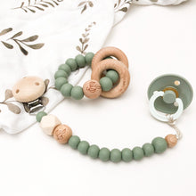 Load image into Gallery viewer, Sage Foliage - Elements Silicone Dummy Holder - Green Lily