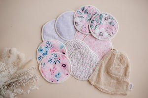 Re-usable Breast Pads - DUSTY FLORAL - My Little Gumnut