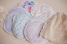 Load image into Gallery viewer, Re-usable Breast Pads - FLOWERING BLOOM - My Little Gumnut