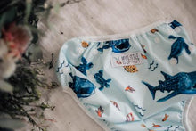 Load image into Gallery viewer, My Little Gumnut - MARINE LIFE - swimming nappy (18-36months) - Green Lily