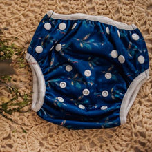 Load image into Gallery viewer, My Little Gumnut - BOHO NAVY - swimming nappy (3-18months) - Green Lily