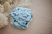 Load image into Gallery viewer, My Little Gumnut - WHALES - swimming nappy (3-18months)