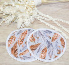 Load image into Gallery viewer, Re-usable Breast Pads - BOHO FEATHERS - Boho Babes