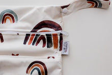 Load image into Gallery viewer, My Little Gumnut - RAINBOW EARTH TONES- Large Double Zip Wet Bag