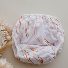 Load image into Gallery viewer, My Little Gumnut - EUCALYPTUS LEAF - swimming nappy (3-18months)