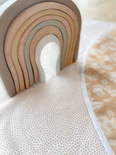 Load image into Gallery viewer, PLAY MAT - GOLDEN PALM + GOLDEN SPECKLE  - The Bebe Hive