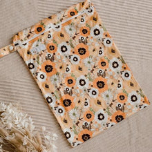 Load image into Gallery viewer, My Little Gumnut - RETRO FLOWERS - Large Wet bag