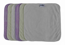 Load image into Gallery viewer, Re-usable Wipes (pack of 6) - Seedling Baby - Green Lily