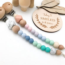 Load image into Gallery viewer, Ocean - OMBRE Monogram Silicone Dummy Holder (preorder due feb) - Green Lily