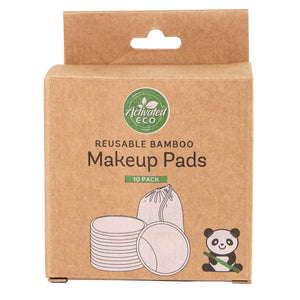 Reusable Bamboo Make-up Pads - Pack of 10 with wash bag - Activated Eco