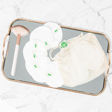 Load image into Gallery viewer, Reusable Bamboo Make-up Pads - Pack of 10 with wash bag - Activated Eco