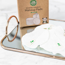 Load image into Gallery viewer, Reusable Bamboo Make-up Pads - Pack of 10 with wash bag - Activated Eco