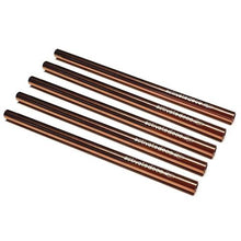 Load image into Gallery viewer, Rose Gold Stainless Steel Cocktail Staws - 5 pack plus straw cleaner & storage bag - Activated Eco