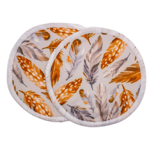 Load image into Gallery viewer, Re-usable Breast Pads - BOHO FEATHERS - Boho Babes
