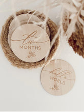 Load image into Gallery viewer, Lion + Lamb the Label WOODEN MILESTONE SET - FERN