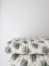 Load image into Gallery viewer, Lion + Lamb the Label FAN PALM KANTHA BLANKET