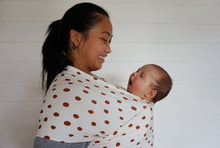 Load image into Gallery viewer, Charlotte Baby Wrap Carrier - Green Lily