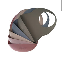 Load image into Gallery viewer, Mini & Boo -  Silicone Bibs - Green Lily