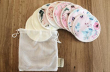 Load image into Gallery viewer, REUSABLE BREAST PADS 10 PAIRS (ASSORTED PATTERNS) - My Little Gumnut - Green Lily
