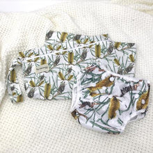 Load image into Gallery viewer, My Little Gumnut - BANKSIA - swimming nappy (18-36months) - Green Lily