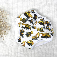 Load image into Gallery viewer, Training Pants - Machinery (My Little Gumnut) - Green Lily