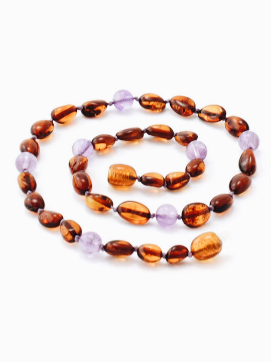 Lion + Lamb the Label AMBER NECKLACE - AMETHYST