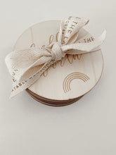 Load image into Gallery viewer, Lion + Lamb the Label WOODEN MILESTONE SET - RAINBOW