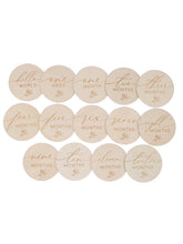 Load image into Gallery viewer, Lion + Lamb the Label WOODEN MILESTONE SET - FERN
