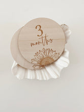 Load image into Gallery viewer, Lion + Lamb the Label WOODEN MILESTONE SET - SUNFLOWER