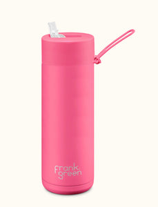 Frank Green - Stainless Streel Reusable Water Bottle with straw Lid - 20oz / 595ml