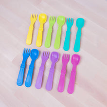 Load image into Gallery viewer, Re-Play Cutlery Fork &amp; Spoon   4 sets
