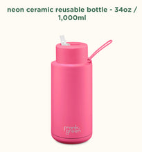 Load image into Gallery viewer, Frank Green - Stainless Streel Reusable Water Bottle with straw Lid - 34oz / 1000ml